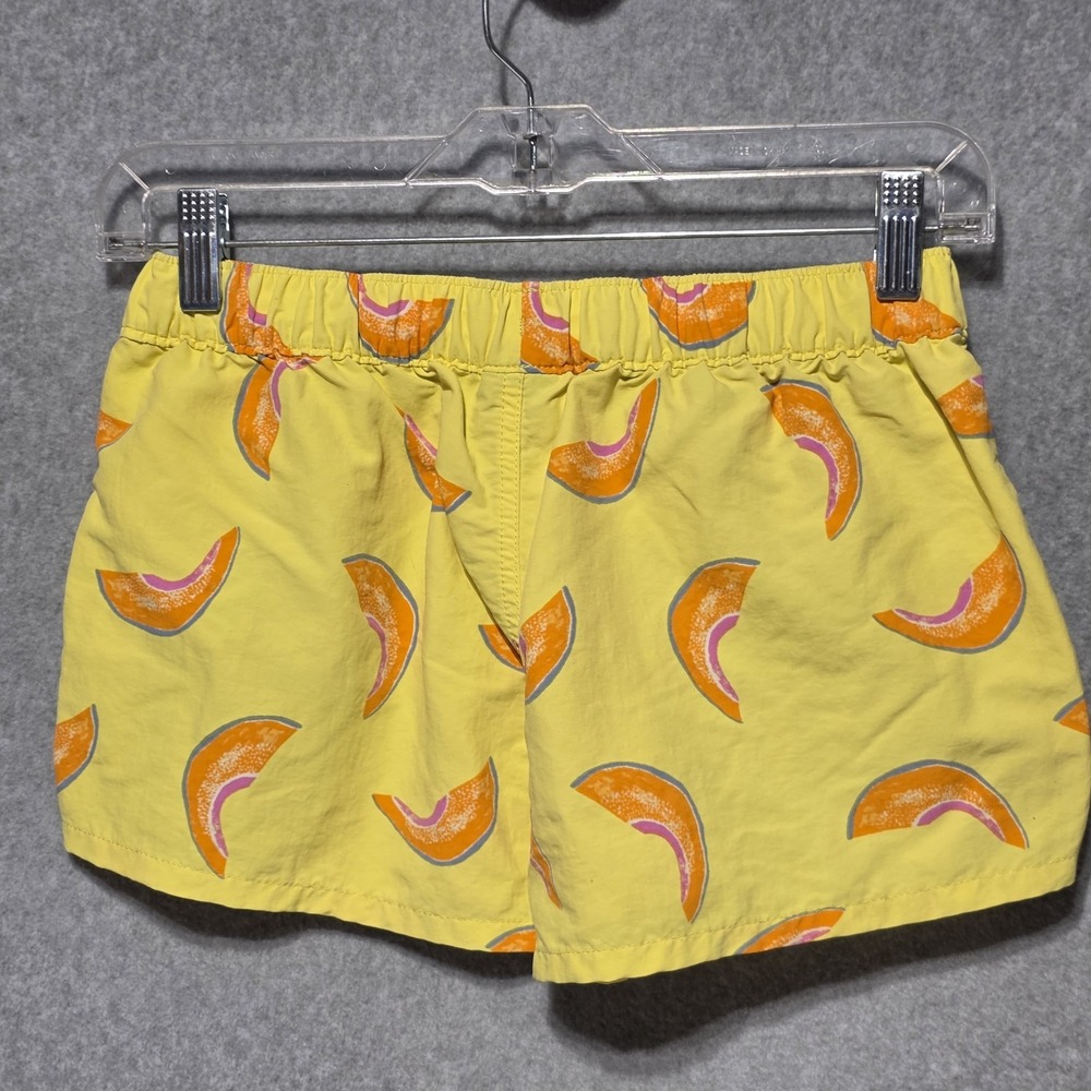 Patagonia Woman's XS Fruit Print Swim Trunks Yellow/Orange Drawstring Lined - Picture 3 of 10